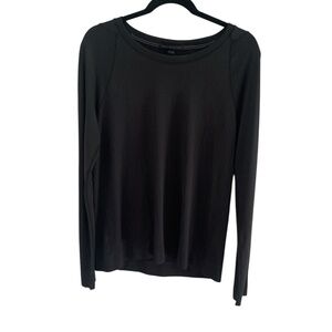 RYU Long Sleeve Athletic Shirt – Black (Size Large) | Sleek, Breathable & Ready